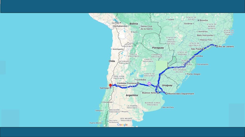 South America Roadshow 2026 Map