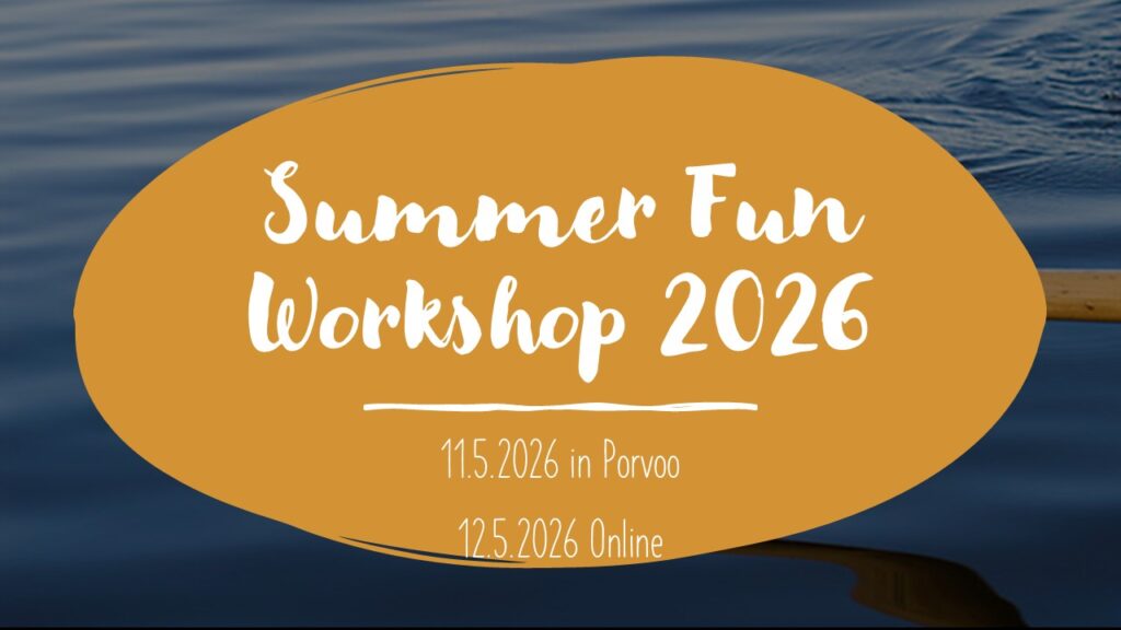Summer Fun Workshop 2026 logo Hybrid 8.6 - 9.6.2026 Porvoo