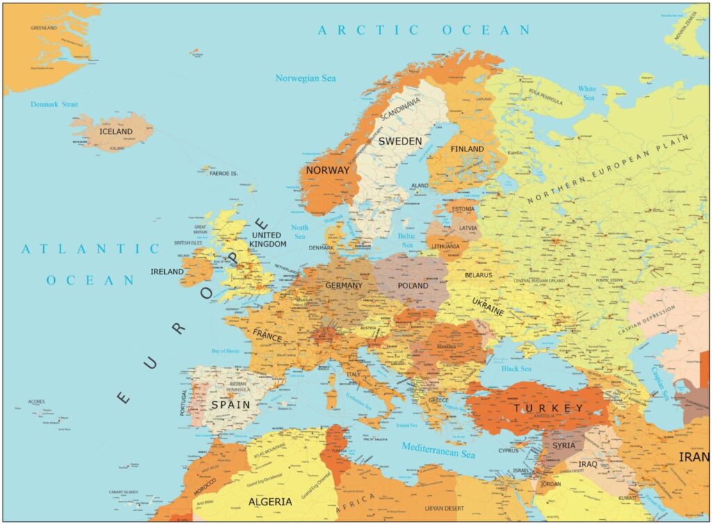 High-Resolution-Europe-Map